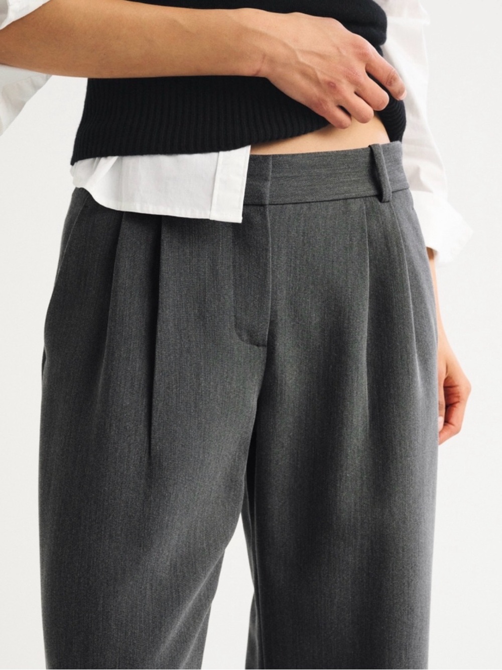Tall Abercrombie & Fitch Sloane Trousers Gray